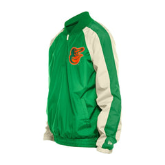 Baltimore Orioles St. Patrick's Day Ripstop Raglan Quarter-Zip Windbreaker Kelly Green