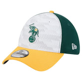 Athletics 2025 MLB Clubhouse 39THIRTY Flex Hat Dark Green/Gold