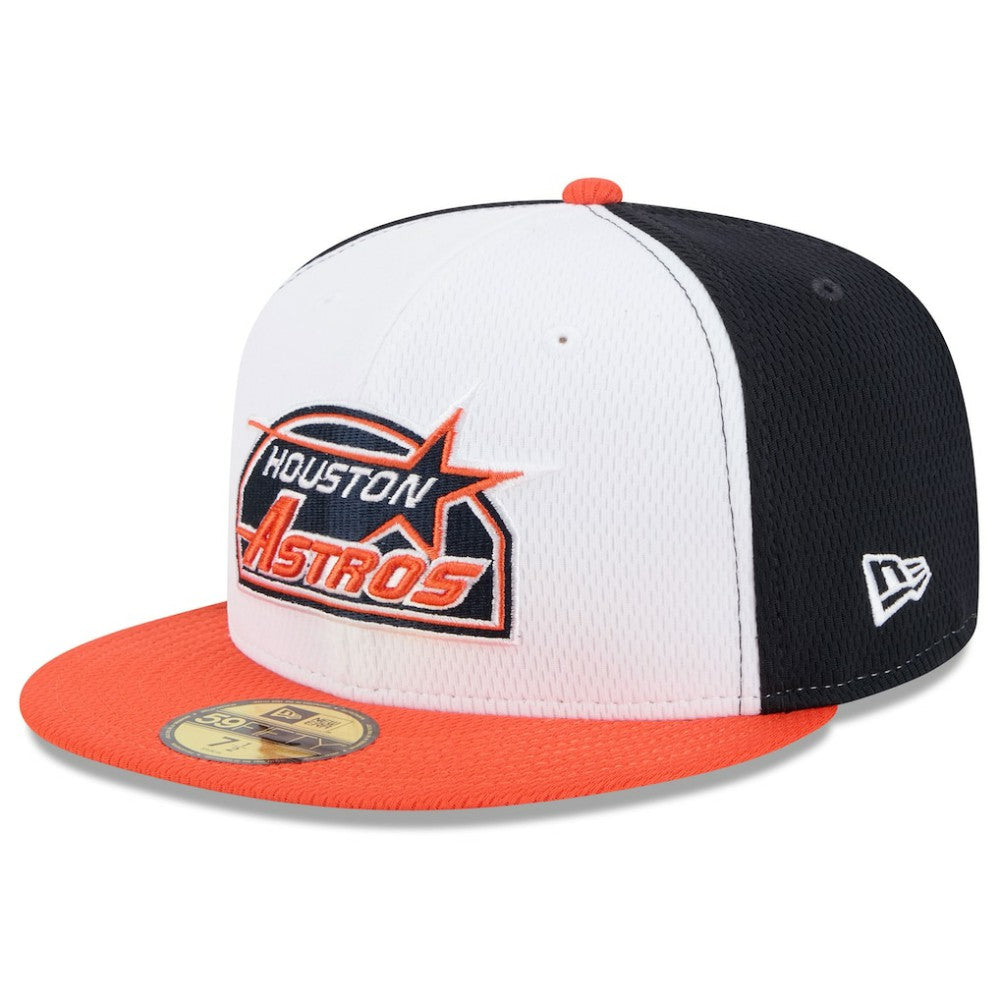 Houston Astros 2025 MLB Clubhouse 59FIFTY Fitted Hat Navy/Orange