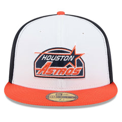 Houston Astros 2025 MLB Clubhouse 59FIFTY Fitted Hat Navy/Orange