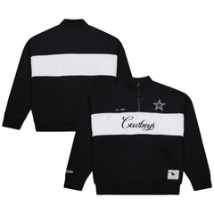 Dallas Cowboys Women's Quarter-Zip Jacket - Black outlet
