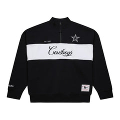 Dallas Cowboys Women's Quarter-Zip Jacket - Black outlet
