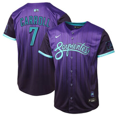 Corbin Carroll Arizona Diamondbacks Youth 2025 City Connect Limited Player Jersey Purple