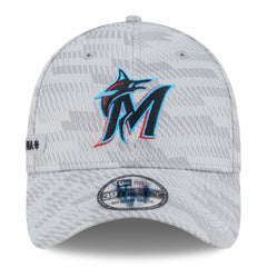 Miami Marlins 2025 MLB Clubhouse 39THIRTY Flex Hat Gray