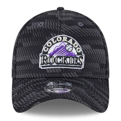 Colorado Rockies 2025 MLB Clubhouse 39THIRTY Flex Hat Black