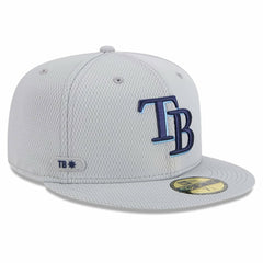 Tampa Bay Rays 2025 MLB Clubhouse 59FIFTY Fitted Hat Gray