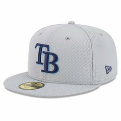 Tampa Bay Rays 2025 MLB Clubhouse 59FIFTY Fitted Hat Gray