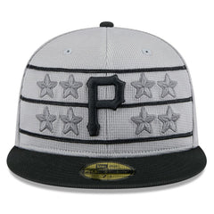 Pittsburgh Pirates 2025 Batting Practice 59FIFTY Fitted Hat Gray/Black