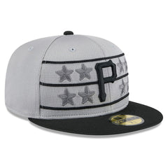 Pittsburgh Pirates 2025 Batting Practice 59FIFTY Fitted Hat Gray/Black