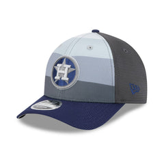 Houston Astros 2025 Batting Practice 9FORTY M-Crown Adjustable Hat Gray/Navy