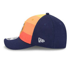Houston Astros 2025 Batting Practice 9FORTY M-Crown Adjustable Hat Navy/Orange
