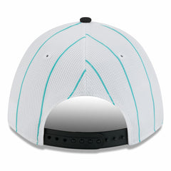 Miami Marlins 2025 Batting Practice 9FORTY M-Crown Adjustable Hat White/Black