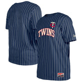 Minnesota Twins Throwback Pinstripe T-Shirt Navy
