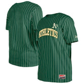 Athletics Throwback Pinstripe T-Shirt Green
