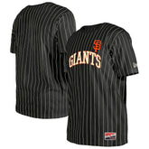 San Francisco Giants Throwback Pinstripe T-Shirt Black