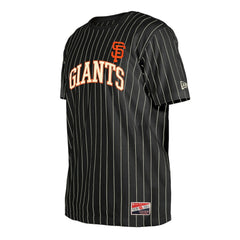 San Francisco Giants Throwback Pinstripe T-Shirt Black