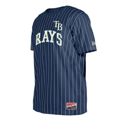 Tampa Bay Rays Throwback Pinstripe T-Shirt Navy