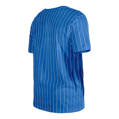 Chicago Cubs Throwback Pinstripe T-Shirt Royal