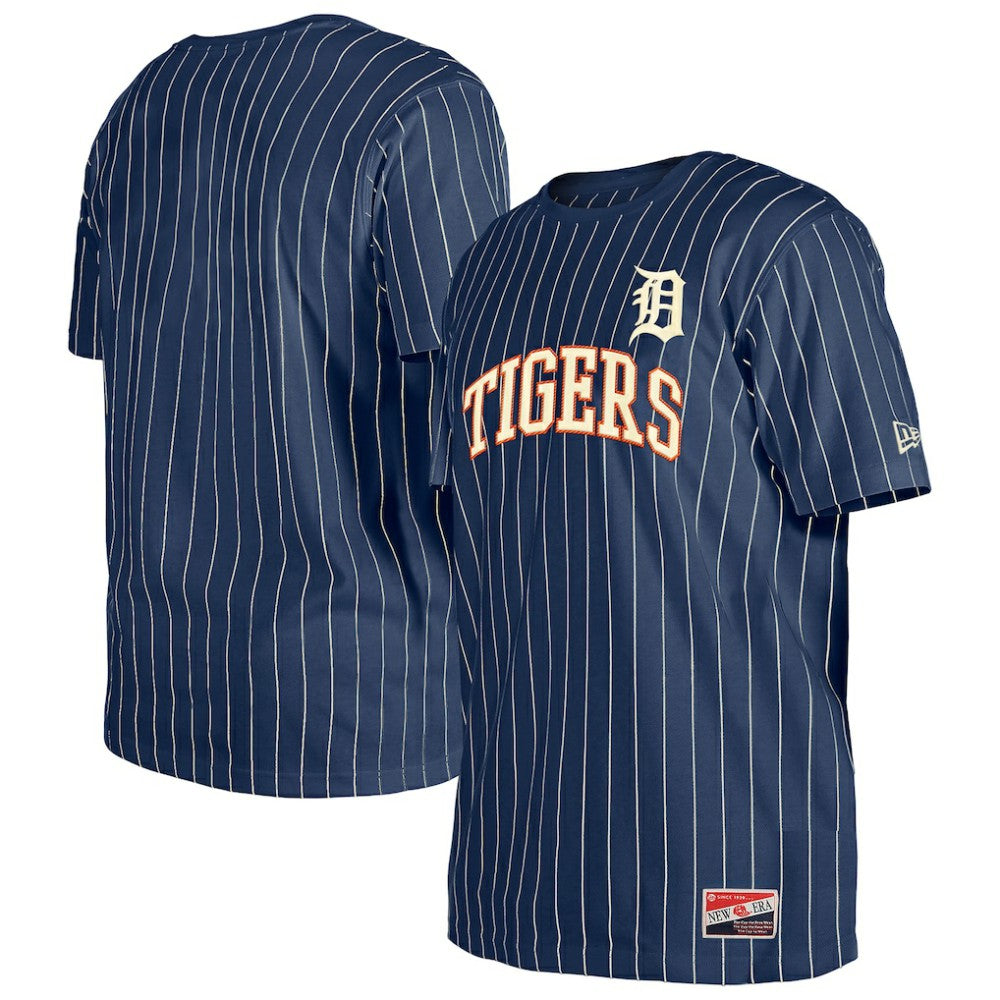 Detroit Tigers Throwback Pinstripe T-Shirt Navy