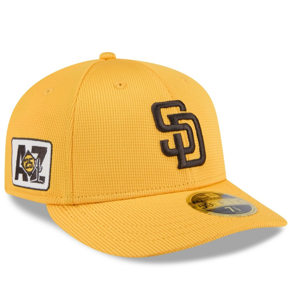 San Diego Padres 2025 Spring Training Low Profile 59FIFTY Fitted Hat Gold
