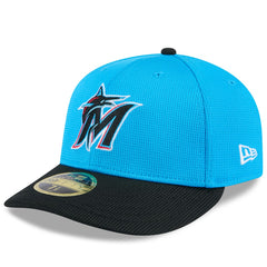 Miami Marlins 2025 Spring Training Low Profile 59FIFTY Fitted Hat Blue/Black