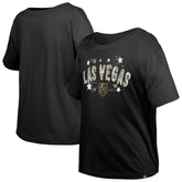 Vegas Golden Knights New Era Girl's Youth Flip Sequin T-Shirt - Black T-shirts