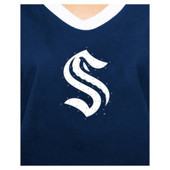 Seattle Kraken New Era Women's Game Day Rhinestuds T-Shirt - Deep Sea Blue T-shirts