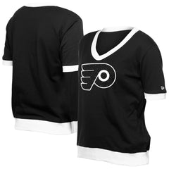 Philadelphia Flyers New Era Women's Game Day Rhinestuds T-Shirt - Black T-shirts
