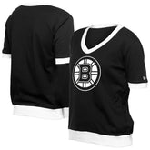 Boston Bruins New Era Women's Game Day Rhinestuds T-Shirt - Black T-shirts