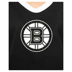 Boston Bruins New Era Women's Game Day Rhinestuds T-Shirt - Black T-shirts