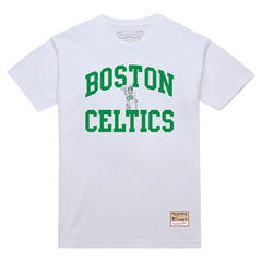Boston Celtics Hardwood Classics Vintage Warm Up T-Shirt - White for sale