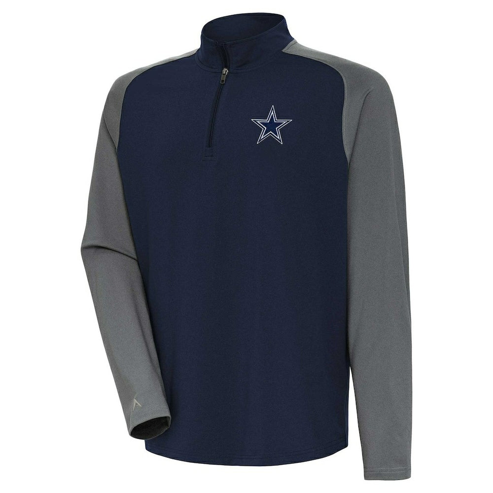 Dallas Cowboys Antigua Dauntless Raglan Quarter-Zip Jacket - Navy online