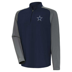 Dallas Cowboys Antigua Dauntless Raglan Quarter-Zip Jacket - Navy online