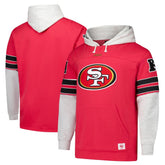 San Francisco 49ers '47 Big & Tall Lacer Pullover Hoodie - Scarlet cheap