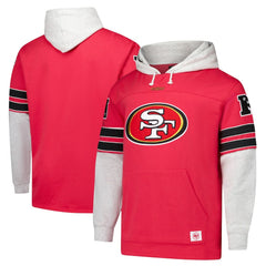 San Francisco 49ers '47 Big & Tall Lacer Pullover Hoodie - Scarlet cheap