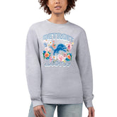 Detroit Lions G-III 4Her by Carl Banks Women's Flower Logo Graphic Fleece Pullover Sweatshirt - Heather Gray online