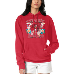 Tampa Bay Buccaneers G-III 4Her by Carl Banks Women's Flowers Team Logo Graphic Fleece Pullover Hoodie - Red sale