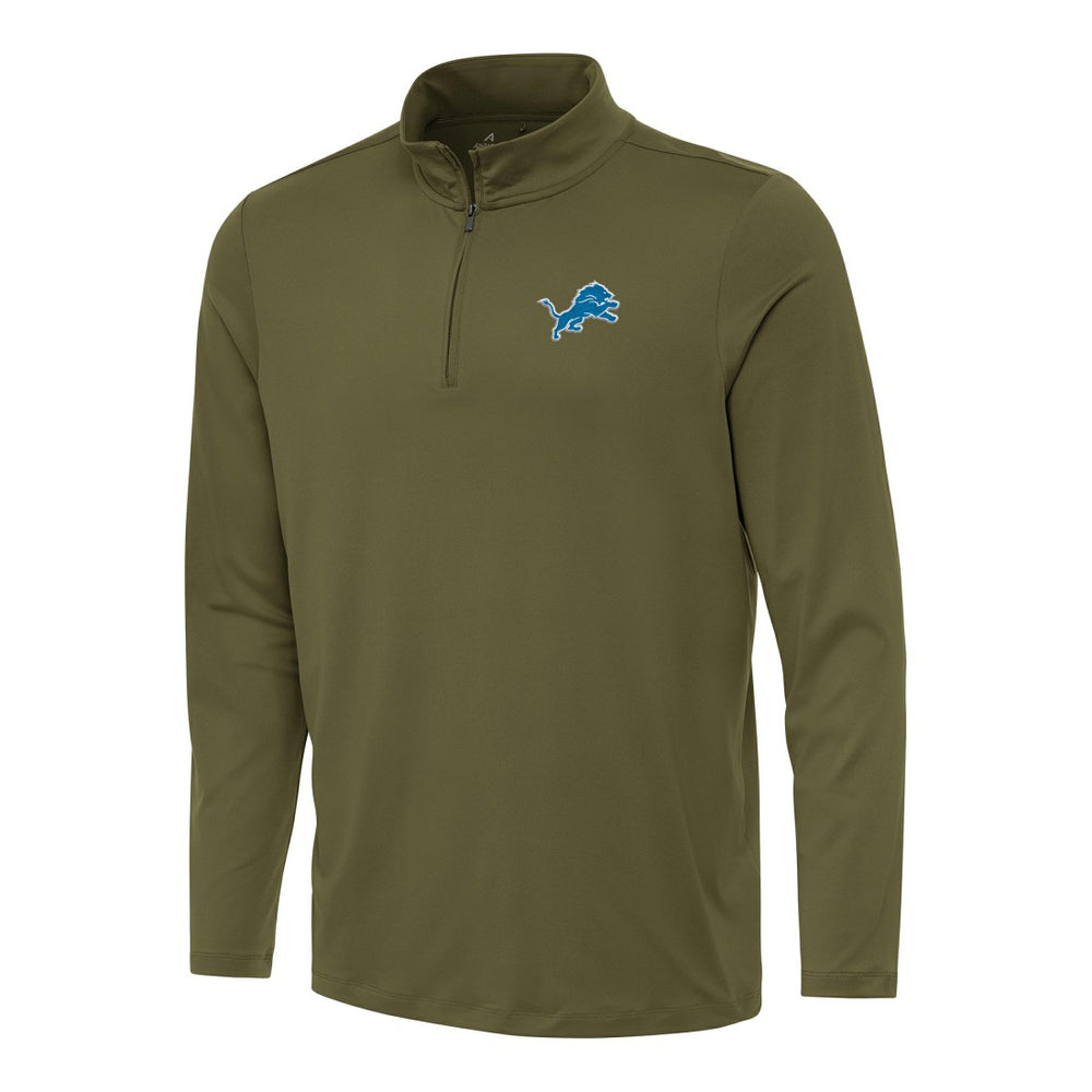 Detroit Lions Antigua Reprocess Quarter-Zip Top - Olive online