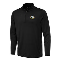 Green Bay Packers Antigua Reprocess Quarter-Zip Top - Black discount