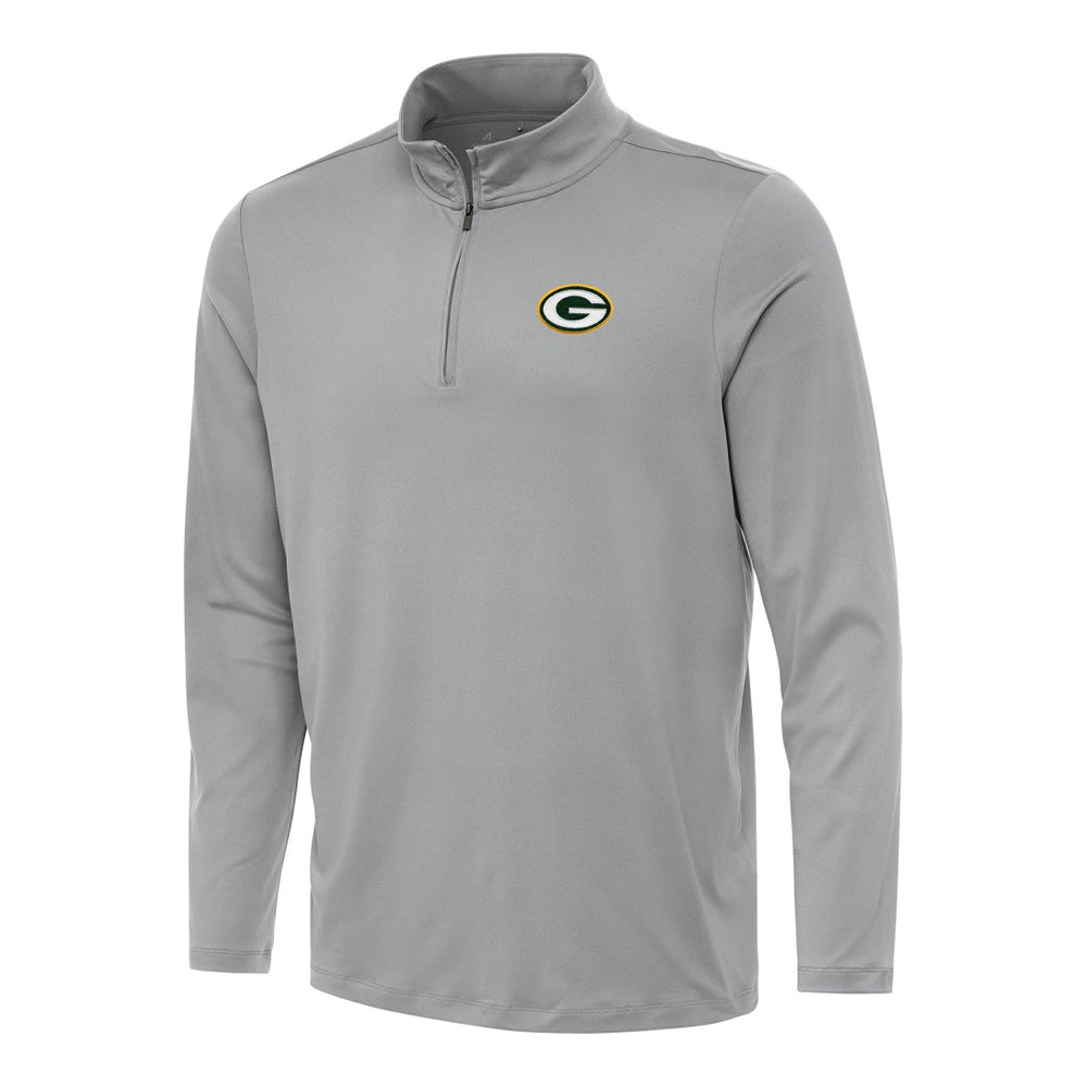 Green Bay Packers Antigua Reprocess Quarter-Zip Top - Gray on sale