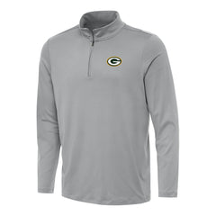 Green Bay Packers Antigua Reprocess Quarter-Zip Top - Gray on sale