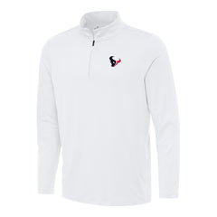 Houston Texans Antigua Reprocess Quarter-Zip Top - White on sale