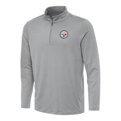 Pittsburgh Steelers Antigua Reprocess Quarter-Zip Top - Gray outlet
