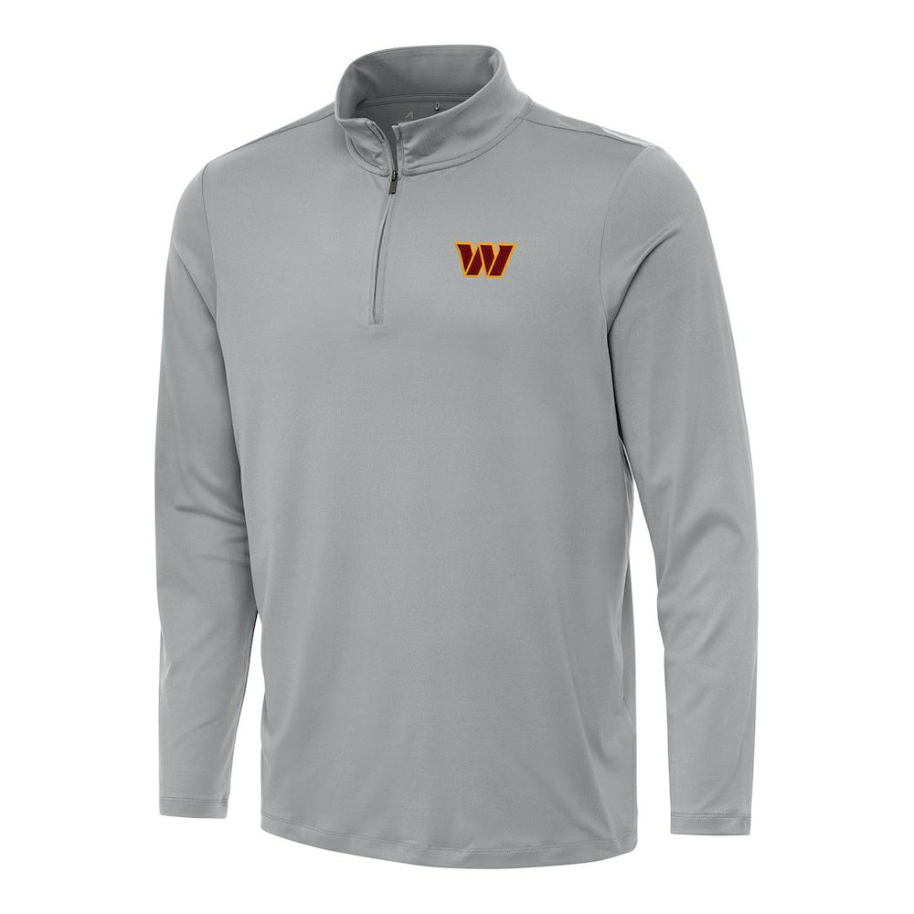 Washington Commanders Antigua Reprocess Quarter-Zip Top - Gray outlet
