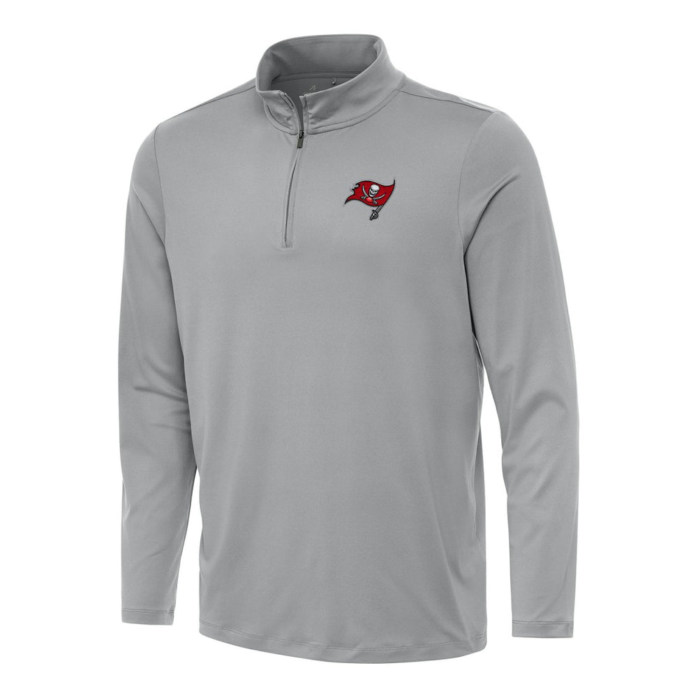 Tampa Bay Buccaneers Antigua Reprocess Quarter-Zip Top - Gray outlet