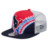 Houston Texans New Era Throwback Dye Golfer Snapback Hat - Red/Navy for sale