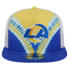 Los Angeles Rams New Era Throwback Dye Golfer Snapback Hat - Gold/Royal for sale