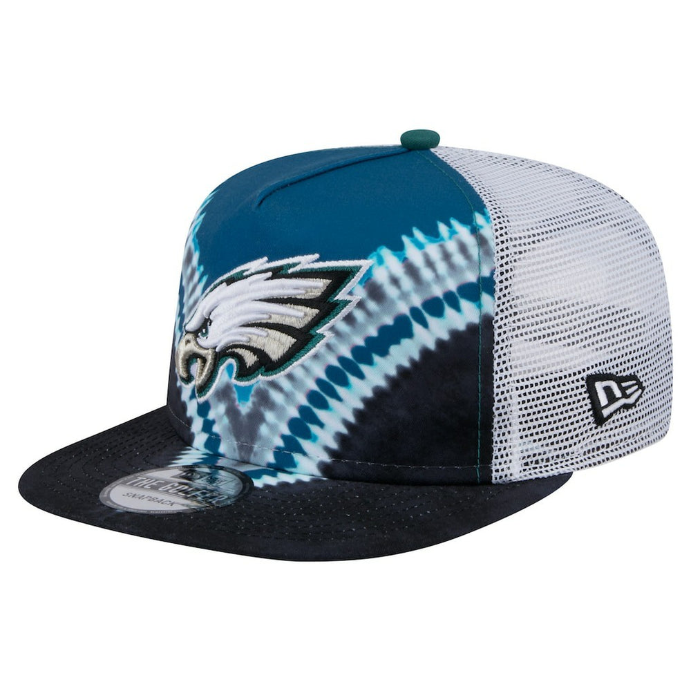 Philadelphia Eagles New Era Throwback Dye Golfer Snapback Hat - Midnight Green/Black discount