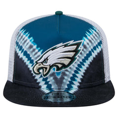 Philadelphia Eagles New Era Throwback Dye Golfer Snapback Hat - Midnight Green/Black discount