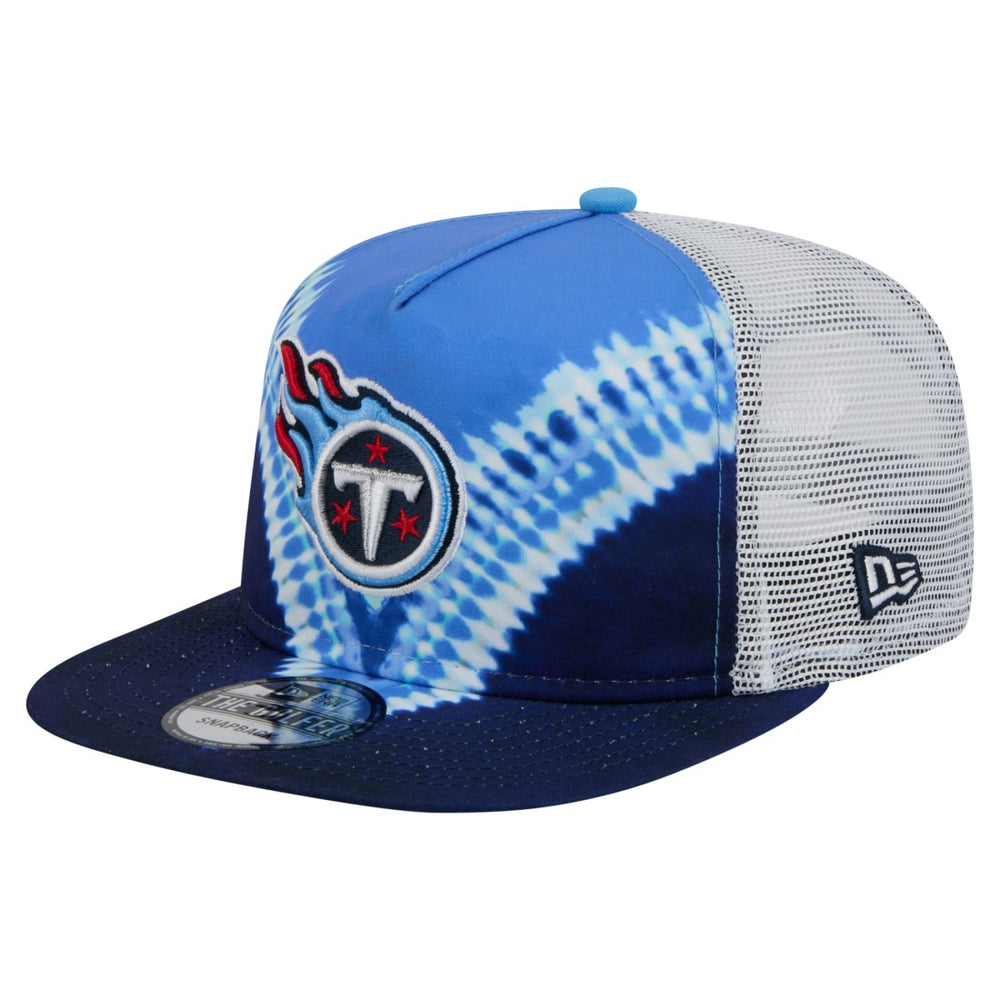 Tennessee Titans New Era Throwback Dye Golfer Snapback Hat - Light Blue/Navy on sale